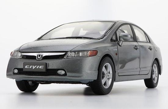 Honda Civic 1:18 Scale Diecast Car Model Gray