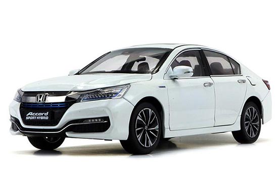 2016 Honda Accord Sport Hybrid 1:18 Scale Diecast Model White