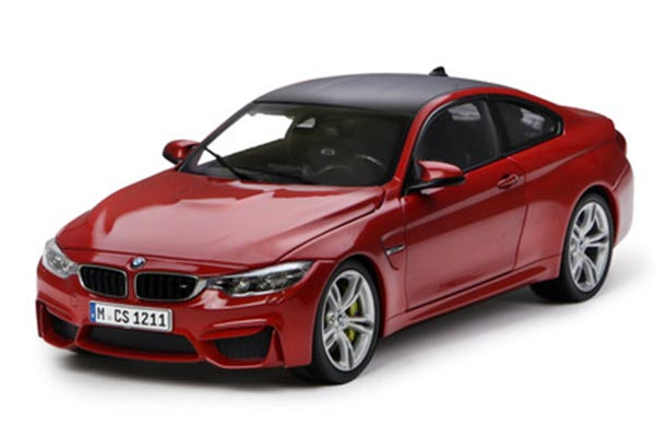 BMW M4 Coupe 1:18 Scale Diecast Car Model Red By PARAGON
