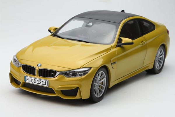 2014 BMW M4 F82 Coupe 1:18 Scale Diecast Car Model Yellow