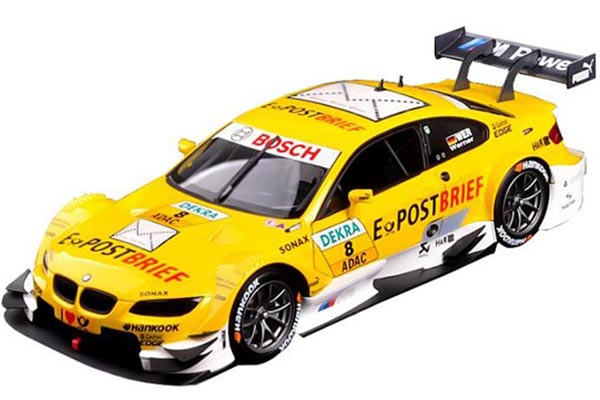 2012 BMW M3 DTM 1:18 Scale Diecast Model Yellow By Minichamps