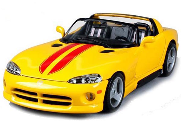 Dodge Viper RT/10 1:18 Scale Diecast Car Model Yellow