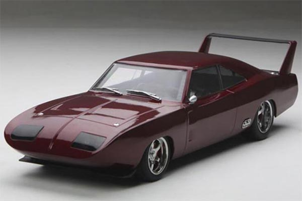 1969 Dodge Charger Daytona 1:18 Scale Diecast Model Wine Red