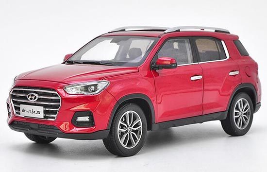 2018 Hyundai IX35 1:18 Scale Diecast SUV Model Red