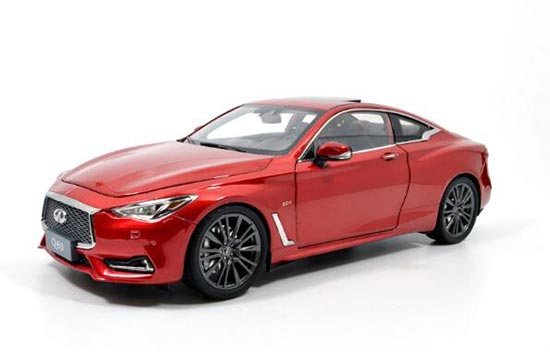 2017 Infiniti Q60 1:18 Scale Diecast Car Model Red