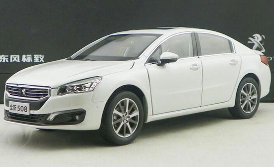 2015 Peugeot 508 1:18 Scale Diecast Car Model White