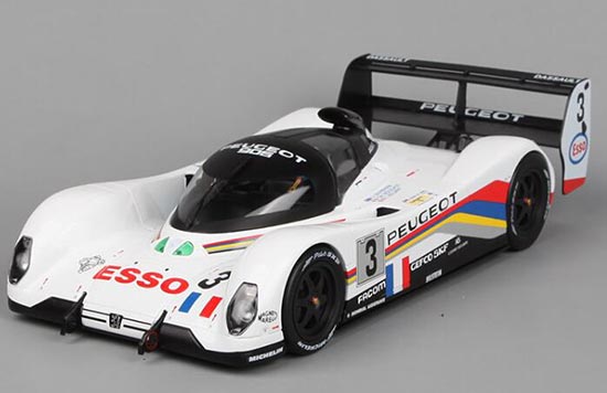 1993 Peugeot 905 1:18 Scale Diecast Racing Car Model White