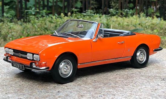 Peugeot 504 Cabriolet 1:18 Scale Diecast Car Model Orange