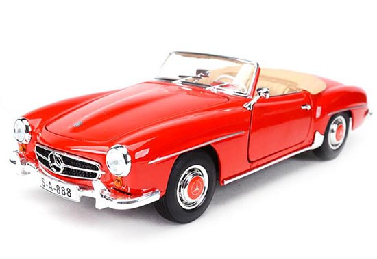 1955 Mercedes Benz 190SL 1:18 Scale Diecast Car Model Red