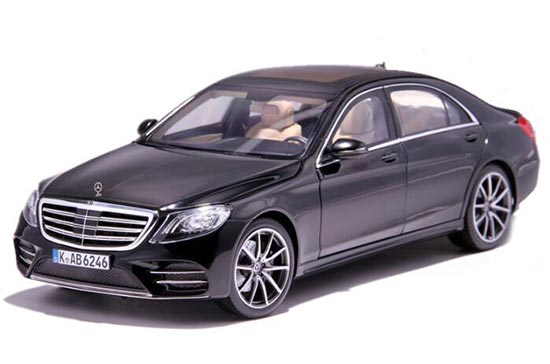 2018 Mercedes Benz S-Class S450L 1:18 Diecast Car Model Black