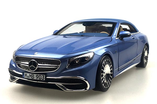 Mercedes Benz S650 Maybach Cabriolet 1:18 Diecast Model Blue