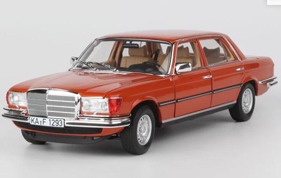 1976 Mercedes Benz 450 SEL 1:18 Scale Diecast Car Model Orange