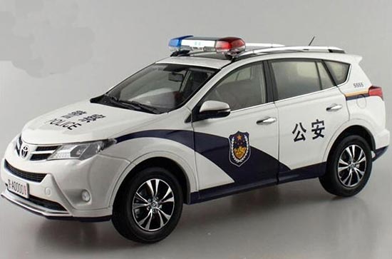 2015 Toyota RAV4 1:18 Scale Diecast SUV Police Model