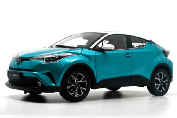 2018 Toyota C-HR 1:18 Scale Diecast SUV Model Blue