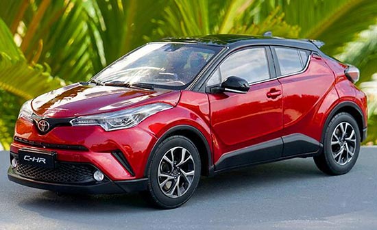 2018 Toyota C-HR 1:18 Scale Diecast SUV Model Red