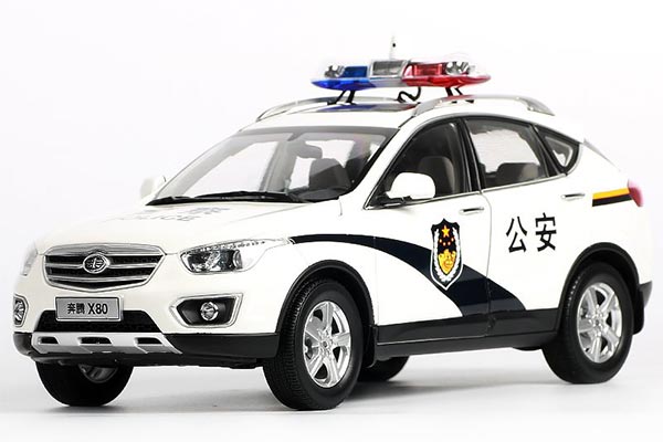 2013 Besturn X80 1:18 Scale Police Diecast SUV Model