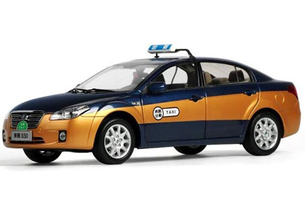 2011 Besturn B50 1:18 Scale Diecast Taxi Car Model
