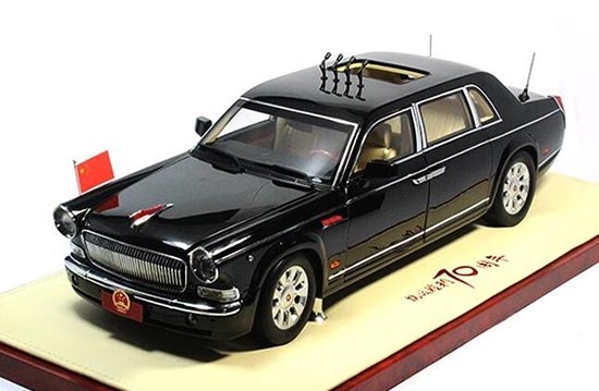 Hongqi CA7600J Limousine Diecast Model 1:18 Scale Black