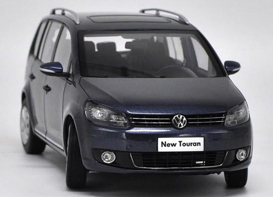 2013 Volkswagen New Touran 1:18 Scale Diecast MPV Model Blue