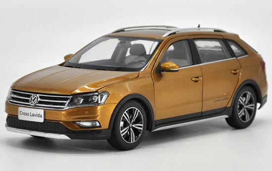 2016 Volkswagen Cross Lavida 1:18 Scale Diecast Model Golden