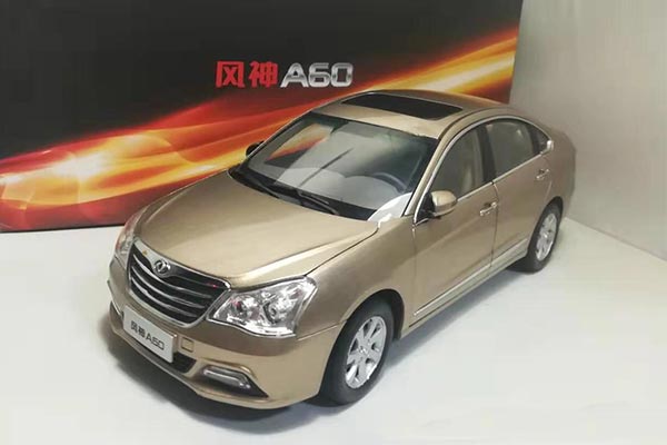 2012 Dongfeng Aeolus A60 1:18 Scale Diecast Model Champagne