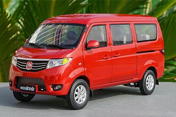 2011 Changan Jinniuxing Van 1:18 Scale Diecast Model Red