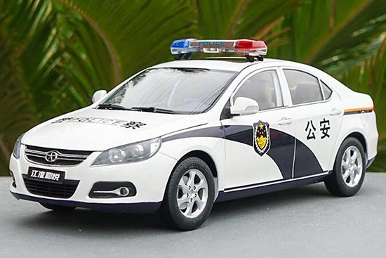 2010 JAC Heyue 1:18 Scale Diecast Police Car Model White