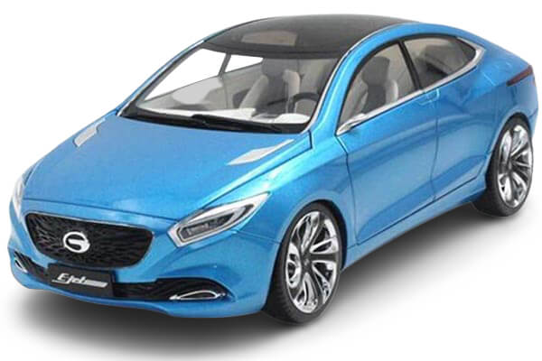 Trumpchi E-jet 1:18 Scale Diecast Car Model Blue