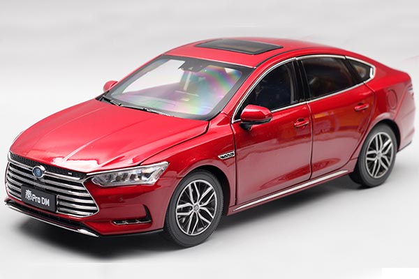2018 BYD Qin Pro DM 1:18 Scale Diecast Car Model Red