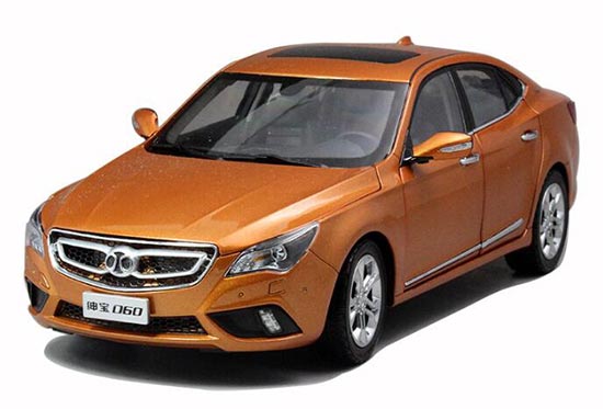 2014 Senova D60 1:18 Scale Diecast Car Model Orange