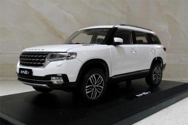 2018 Changhe Q7 SUV 1:18 Scale Diecast Model White