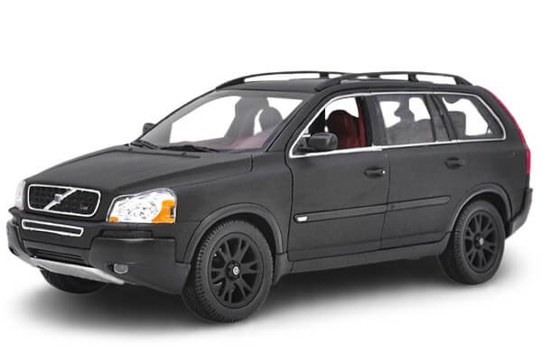 Volvo XC90 V8 1:18 Scale Diecast SUV Model Matte Black By Welly