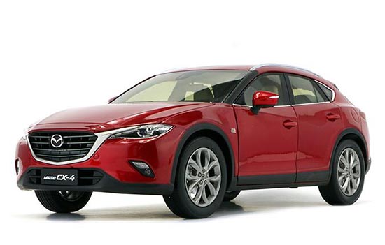 2016 Mazda CX-4 1:18 Scale Diecast SUV Model Red