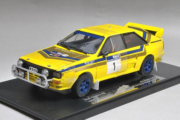 1985 Audi Quattro A2 Yellow 1:18 NO.1 Diecast Racing Car Model