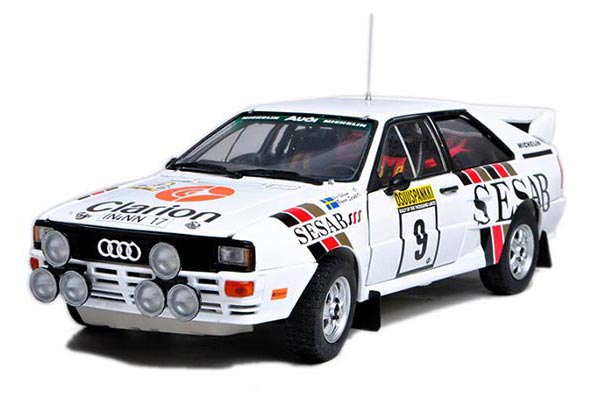 1983 Audi Quattro A2 1:18 NO.9 Diecast Racing Car Model