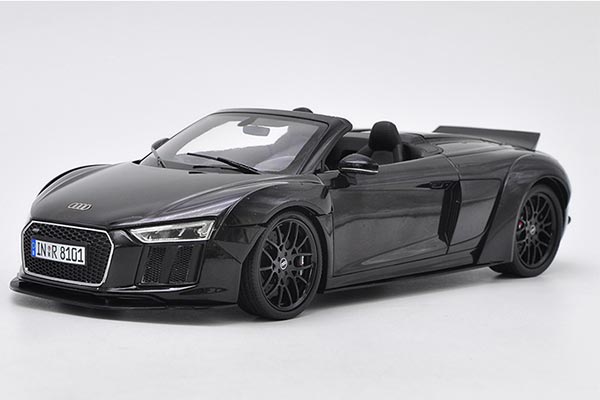 2017 Audi R8 Spyder 1:18 Scale Diecast Car Model Black