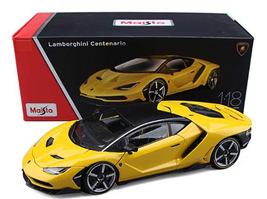 Lamborghini Centenario LP770-4 1:18 Scale Diecast Model Yellow