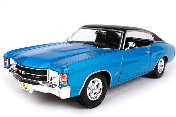 1971 Chevrolet Chevelle SS 454 Sport Diecast Model 1:18 Blue
