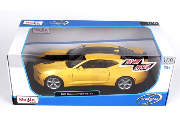 2016 Chevrolet Camaro SS 1:18 Scale Diecast Car Model Yellow [SD01H560]