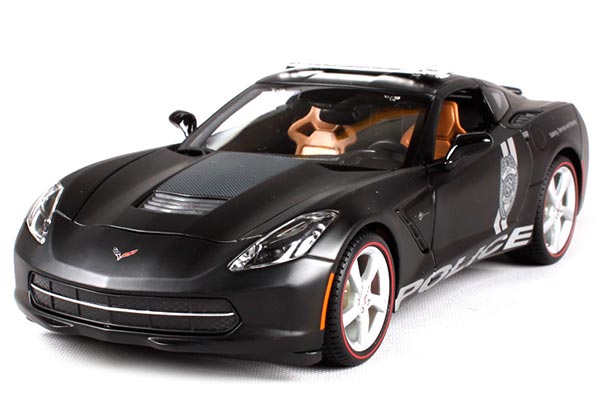 2014 Chevrolet Corvette Stingray Diecast Police Car Model 1:18