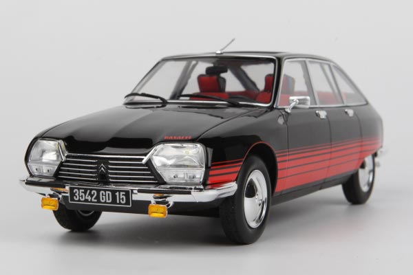 1972 Citroen GS 1:18 Scale Diecast Car Model Black-Red