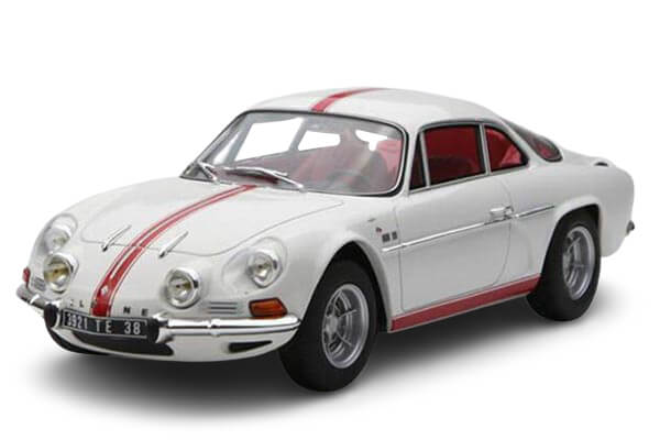 1971 Renault Alpine A110 1600S Diecast Car Model 1:18 White