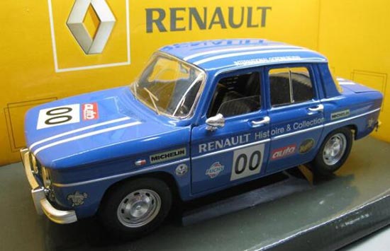 Renault 8 Gordini Racing Car Diecast Model 1:18 Scale Blue