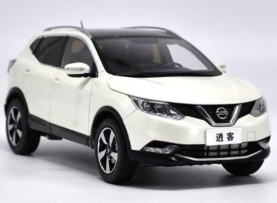 2016 Nissan Qashqai Diecast SUV Model 1:18 Scale White