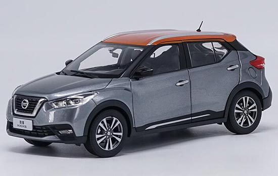 2017 Nissan Kicks 1:18 Scale Diecast SUV Model Gray