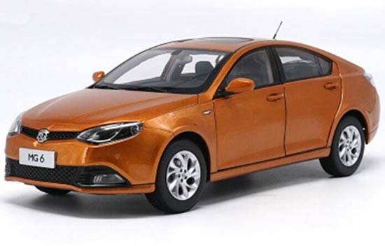 2010 MG 6 Diecast Car Model 1:16 Scale Orange