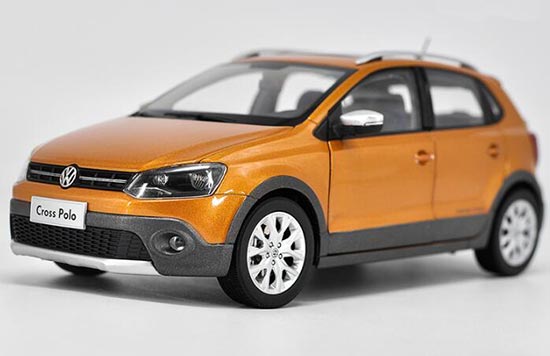 2012 Volkswagen Cross Polo Diecast Car Model 1:18 Scale Orange