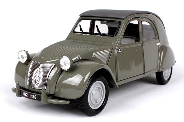 1952 Citroen 2CV Diecast Car Model 1:18 Scale Gray