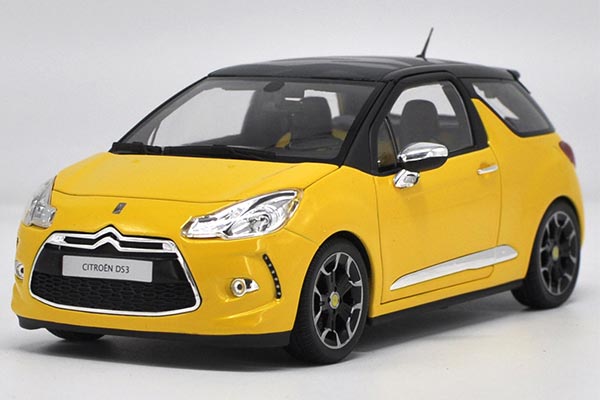 2012 DS3 Diecast Car Model 1:18 Scale Yellow