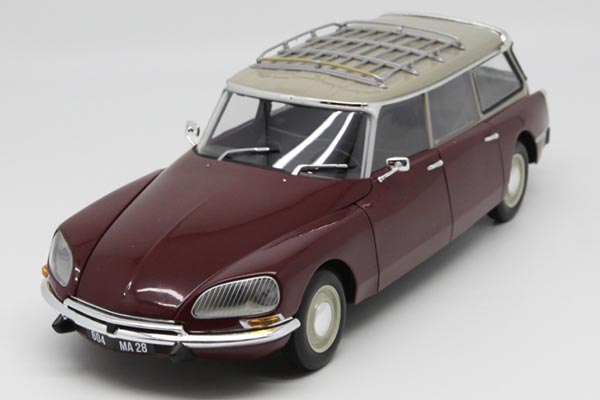 1970 Citroen Break 21 Diecast Car Model 1:18 Scale Wine Red